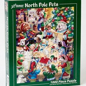 Vermont Christmas Company North Pole Pets  Puzzle 1000 pieces. Complete.